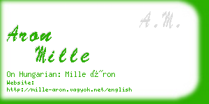 aron mille business card